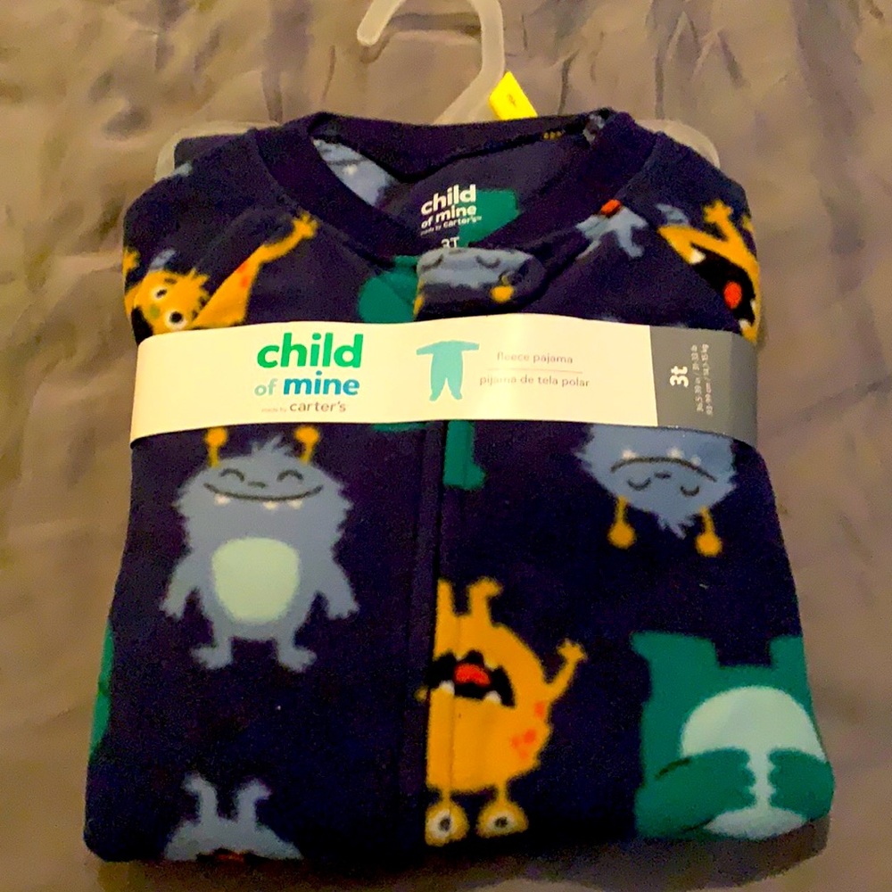 Carter’s child of mine fleece pajama 3t brand new
